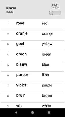 Learn Dutch words with SMART-TEACHER android App screenshot 1